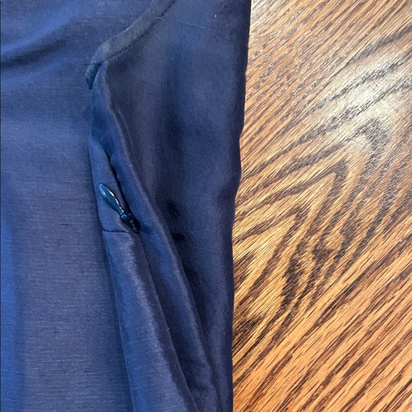 Devon Baer Navy and Leopard Print Tops - Picture 11 of 12